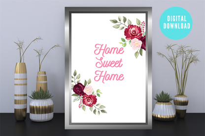 Home Sweet Home Wall Print | Digital Download