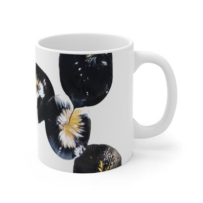'Black Marbles' Mug 11oz