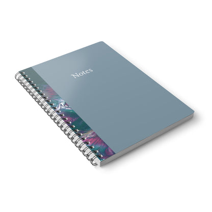 'Floral Utopia' Wirobound Softcover Notebook, A5