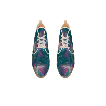 'Floral Utopia' High Top Espadrilles