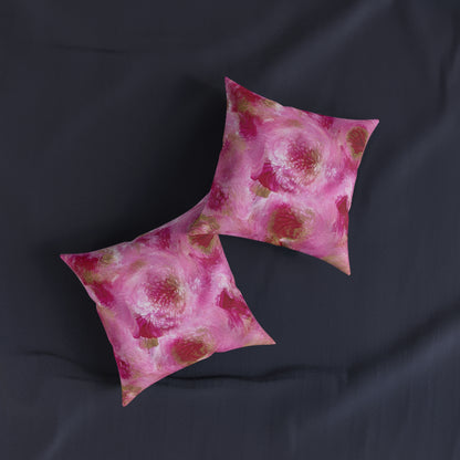 'Petunias' Cushion / Square Pillow