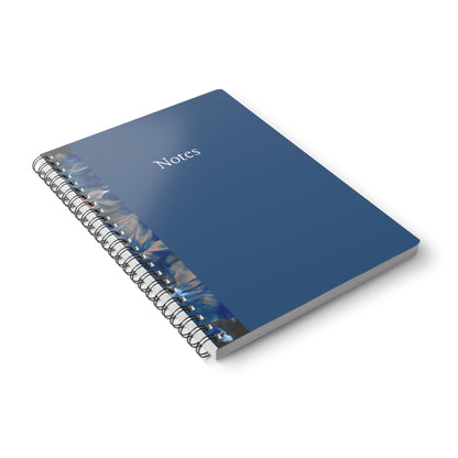 'Whisper of Blues' Wirobound Softcover Notebook, A5