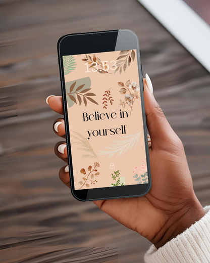 Boho Motivational Phone Wallpaper | iPhone | Android | Screen Saver