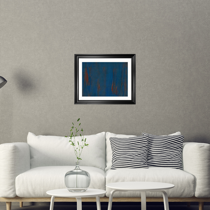 'Molten Flow' Abstract Framed Art 16x20