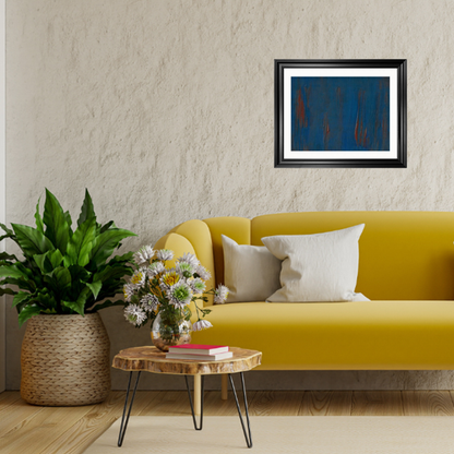 'Molten Flow' Abstract Framed Art 16x20