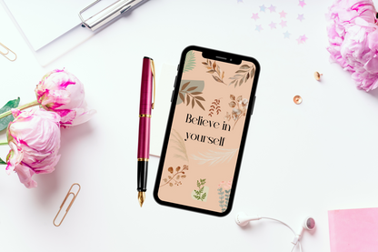 Boho Motivational Phone Wallpaper | iPhone | Android | Screen Saver