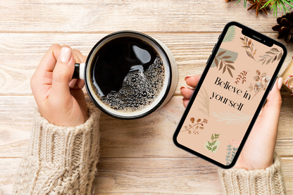 Boho Motivational Phone Wallpaper | iPhone | Android | Screen Saver