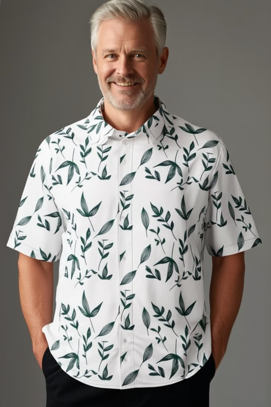 Botanical Design Short Sleeve Shirt