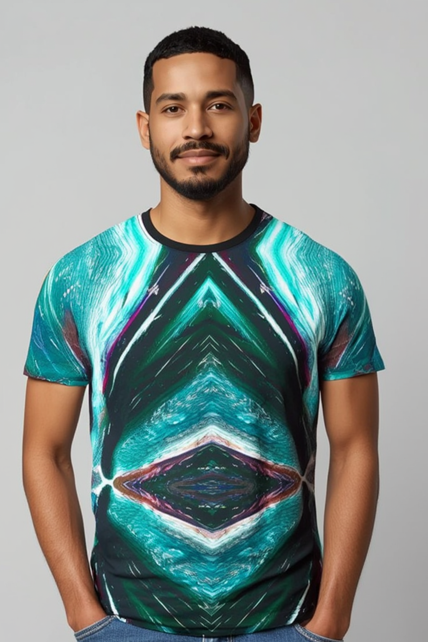 Emerald Geometric T Shirt