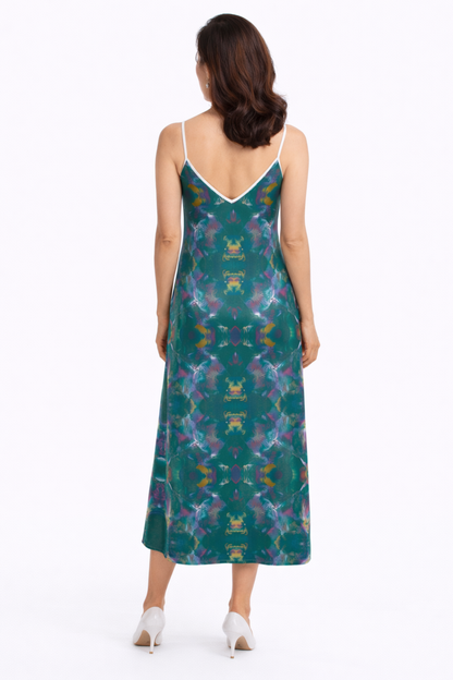 Floral Utopia Slip Dress-Back