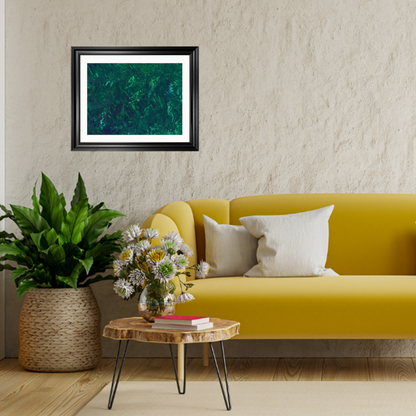 'Forest Deep' Abstract Framed Art 16x20