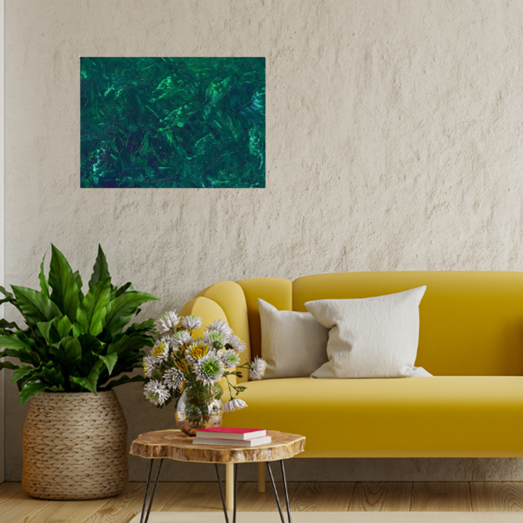 'Forest Deep' Abstract Canvas Art 40X60 cm