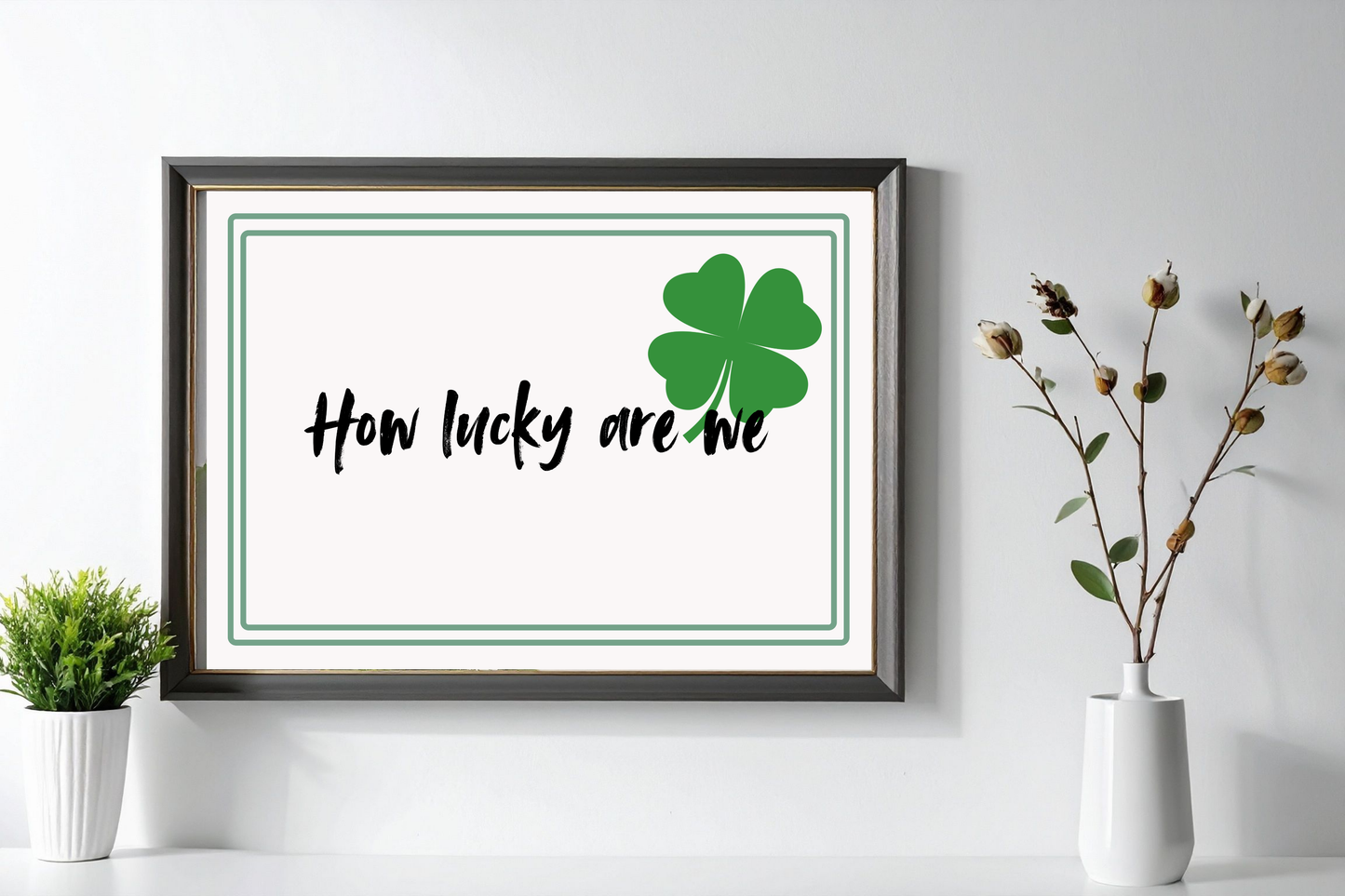 Printable gratitude quote wall art for modern living room decor