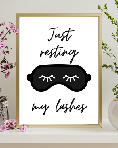 Eye Mask Retro Poster