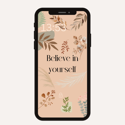 Boho Motivational Phone Wallpaper | iPhone | Android | Screen Saver