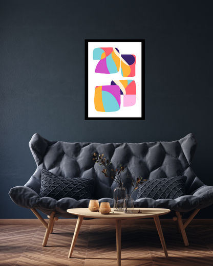 Maximalist Modern Art Print | Colourful Wall Art | Statement Wall Art