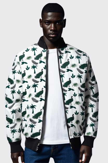 Peacock Island Men's Bomber Jacket