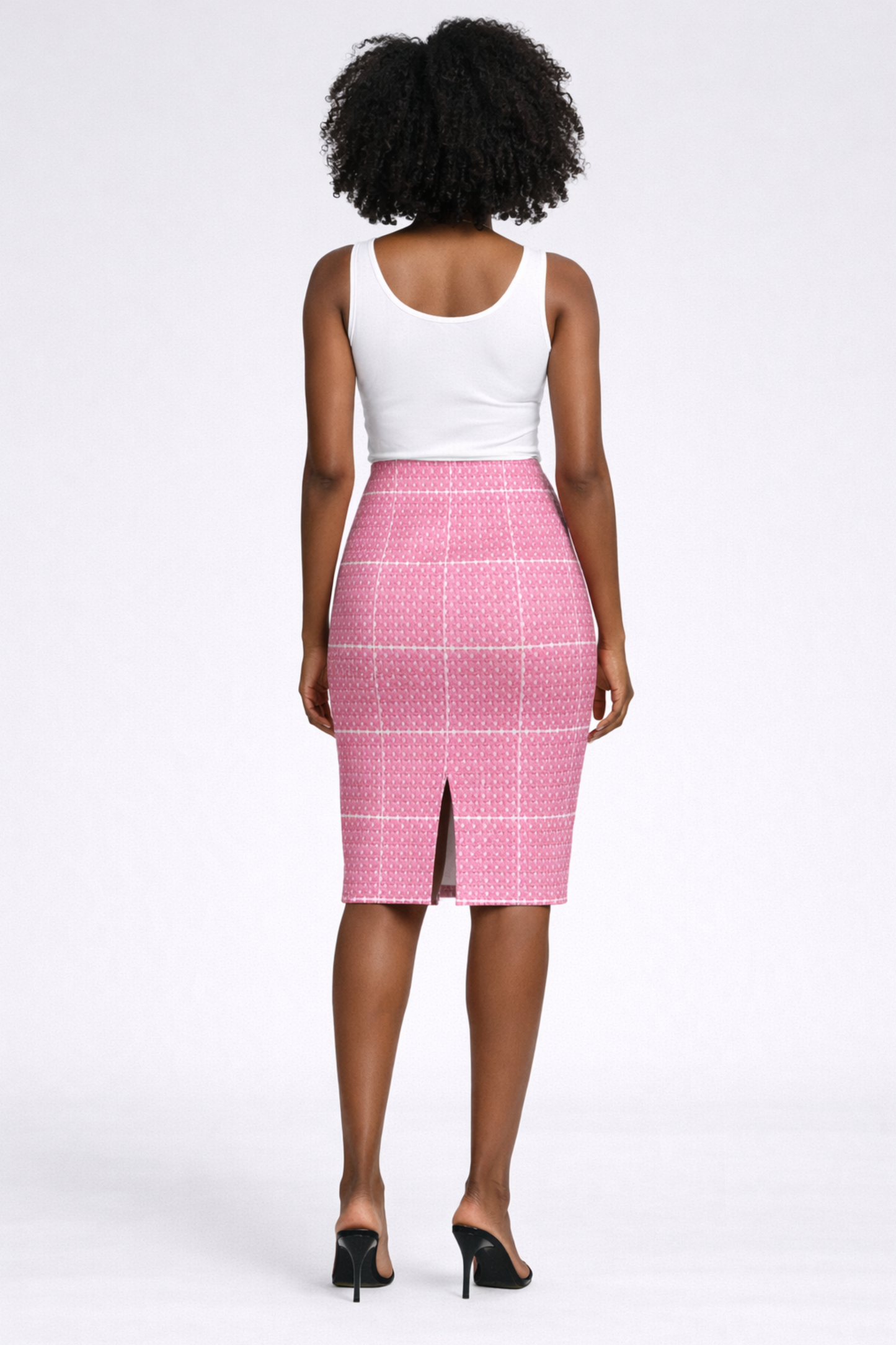 Pink XOXO Pattern Pencil Skirt