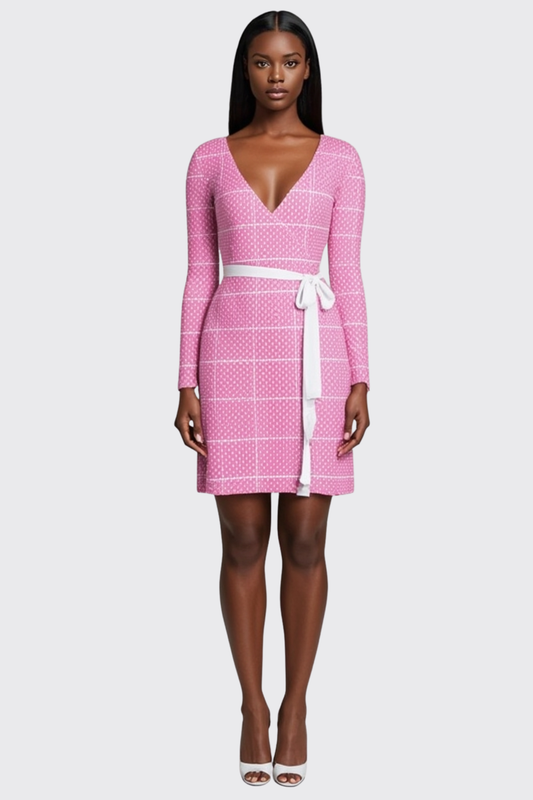 Pink XOXO Style Wrap Dress