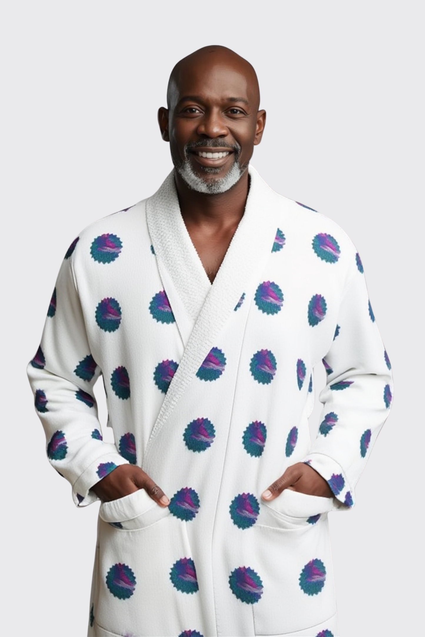 Abstract Planet Dressing Gown