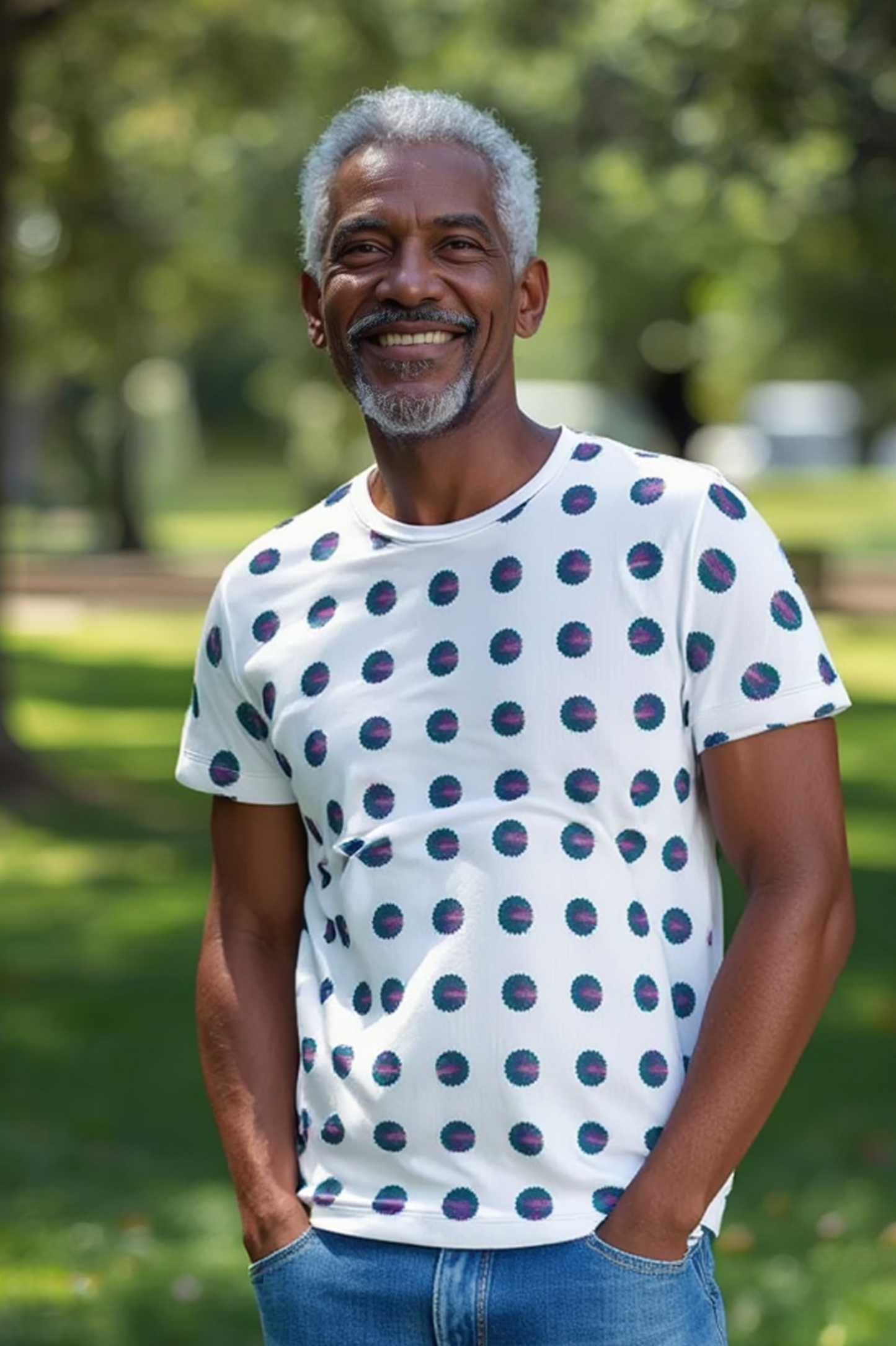 Abstract Teal Men's T-Shirt