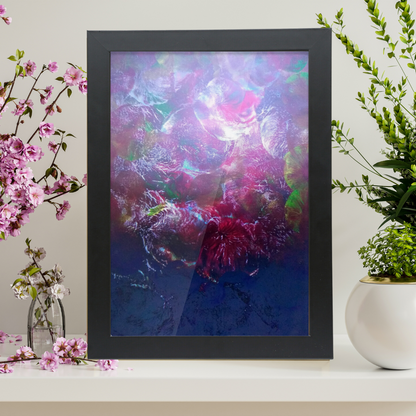'Plum Trees' Framed A3 Abstract Giclée Fine Art Print