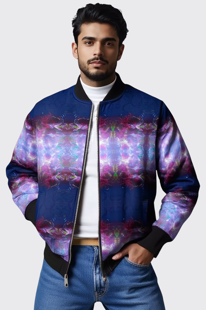'Plum Trees' Men's Bomber Jacket