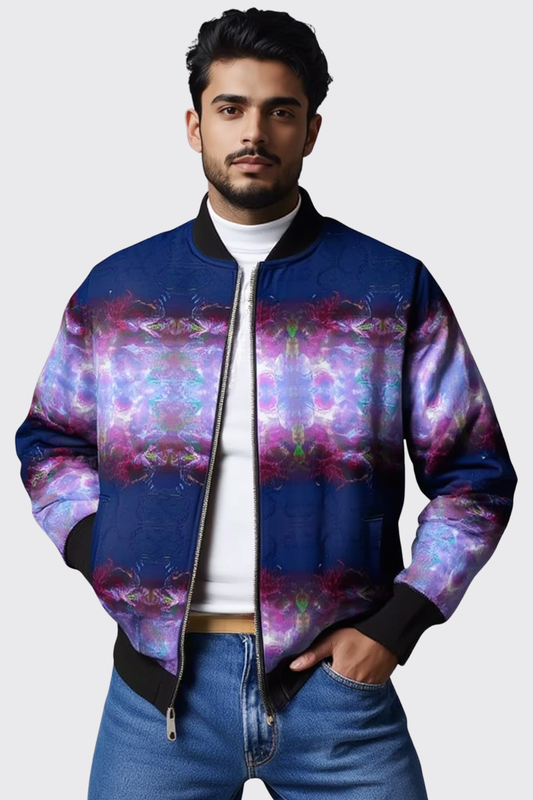 'Plum Trees' Men's Bomber Jacket