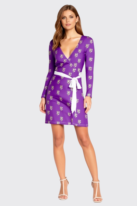 Purple Wrap Dress