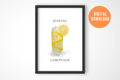 Making Lemonade Wall Art | Digital Download