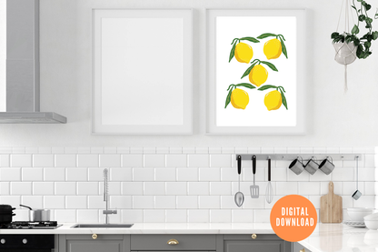 Lemons Wall Art | Digital Download