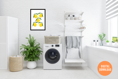 Lemons Wall Art | Digital Download