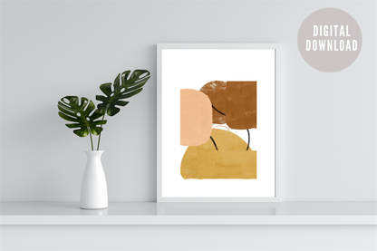 Modern Abstract Art | Minimalist Wall Print | Digital Download