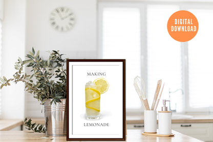 Making Lemonade Wall Art | Digital Download