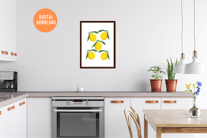 Lemons Wall Art | Digital Download