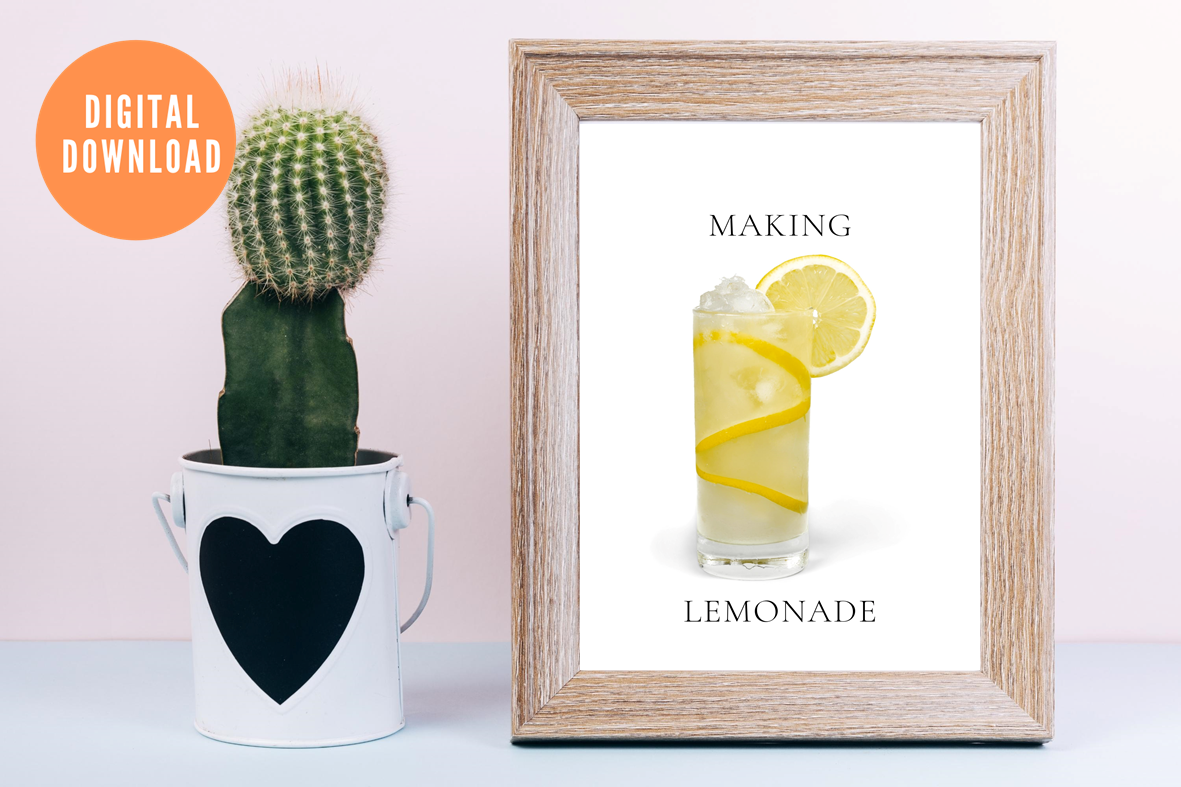 Making Lemonade Wall Art | Digital Download
