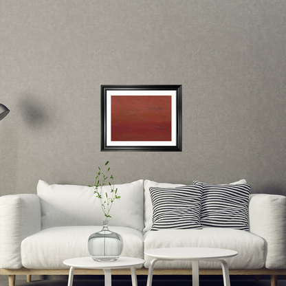 'Sunset' Abstract Framed Art 16x20
