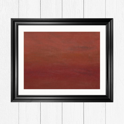 'Sunset' Abstract Framed Art 16x20