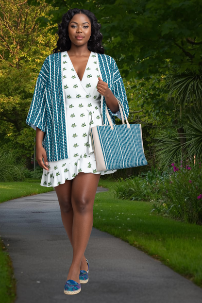 Teal xoxo style Handbag