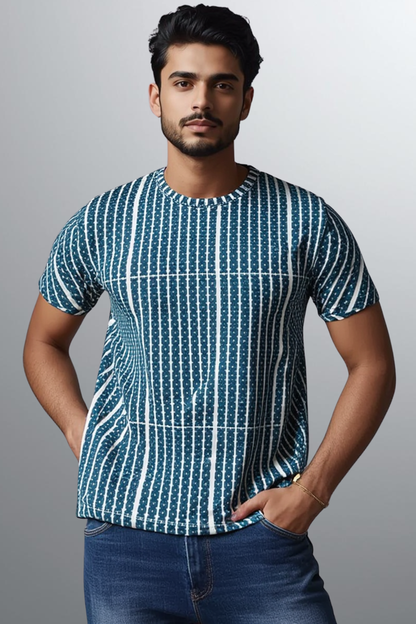 Teal xoxo style Men's T Shirt