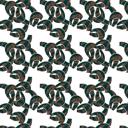 Brown and Dark Green Pattern Lamp Shade