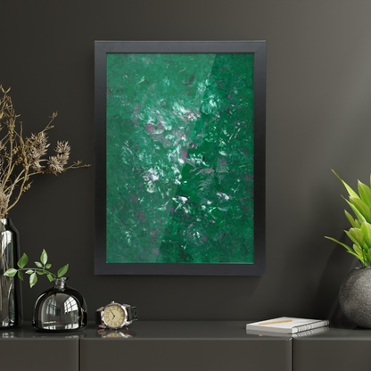 'Woodland Blooms' Framed A2 Abstract Giclée Fine Art Print