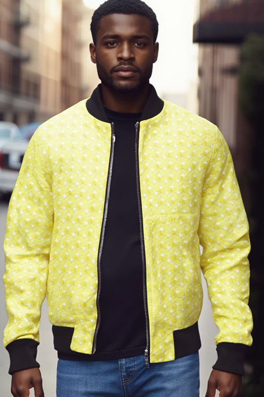Yellow xoxo Men's Bomber Jacket