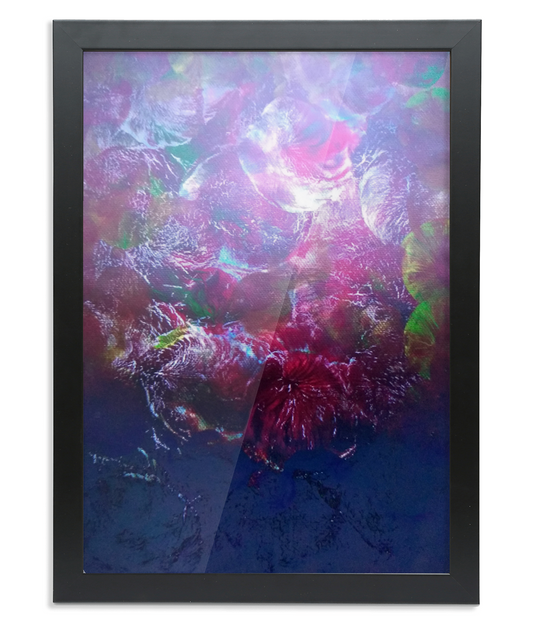 'Plum Trees' Framed A3 Abstract Giclée Fine Art Print