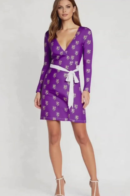 Purple Wrap Dress