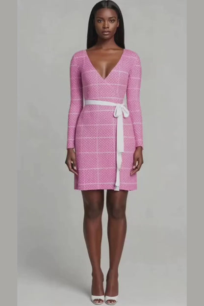 Pink XOXO Style Wrap Dress